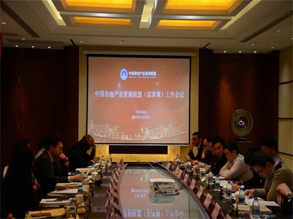 图为中国房地产业营销联盟（京津冀）工作会议开场